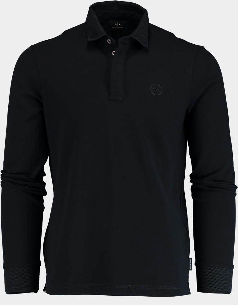 Armani Exchange Polo lange mouw Blauw Polo Donkerblauw Regular FIt 8NZF79.ZJ81Z/1510