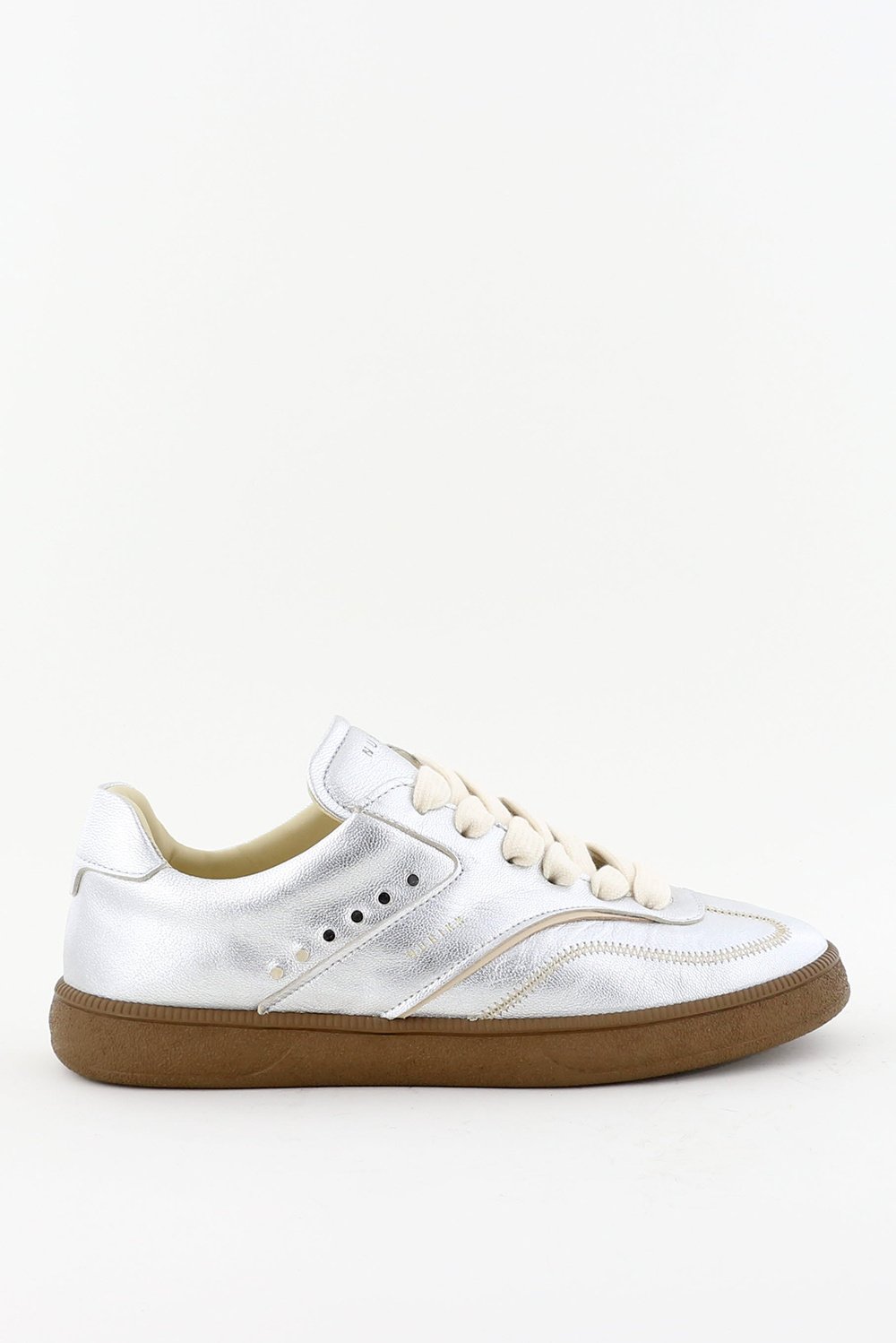 Nubikk sneakers Ray Owen Studs met brede veters zilver