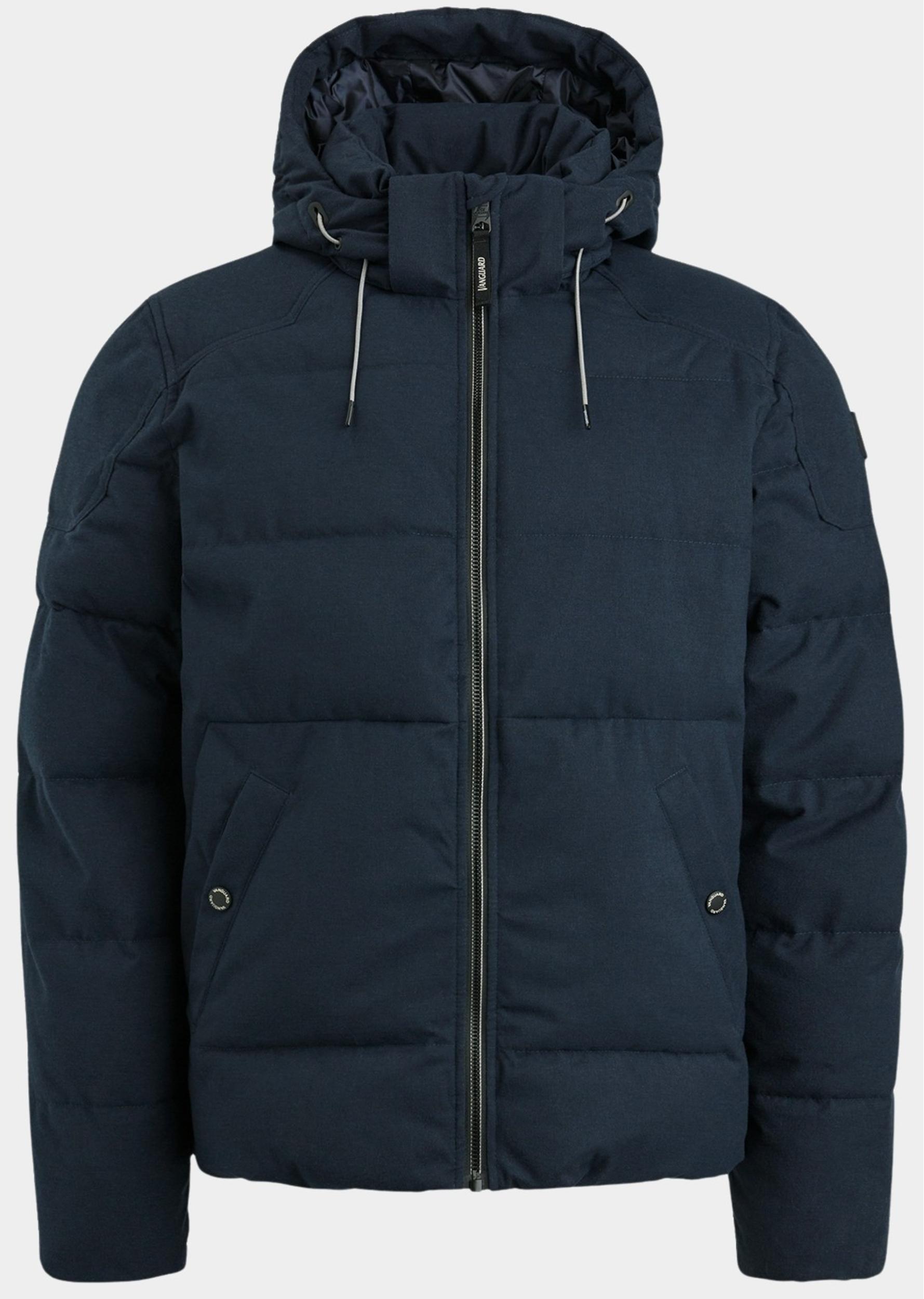 Vanguard Winterjack Blauw Hooded jacket Wooltech Roost VJA2309180/5281