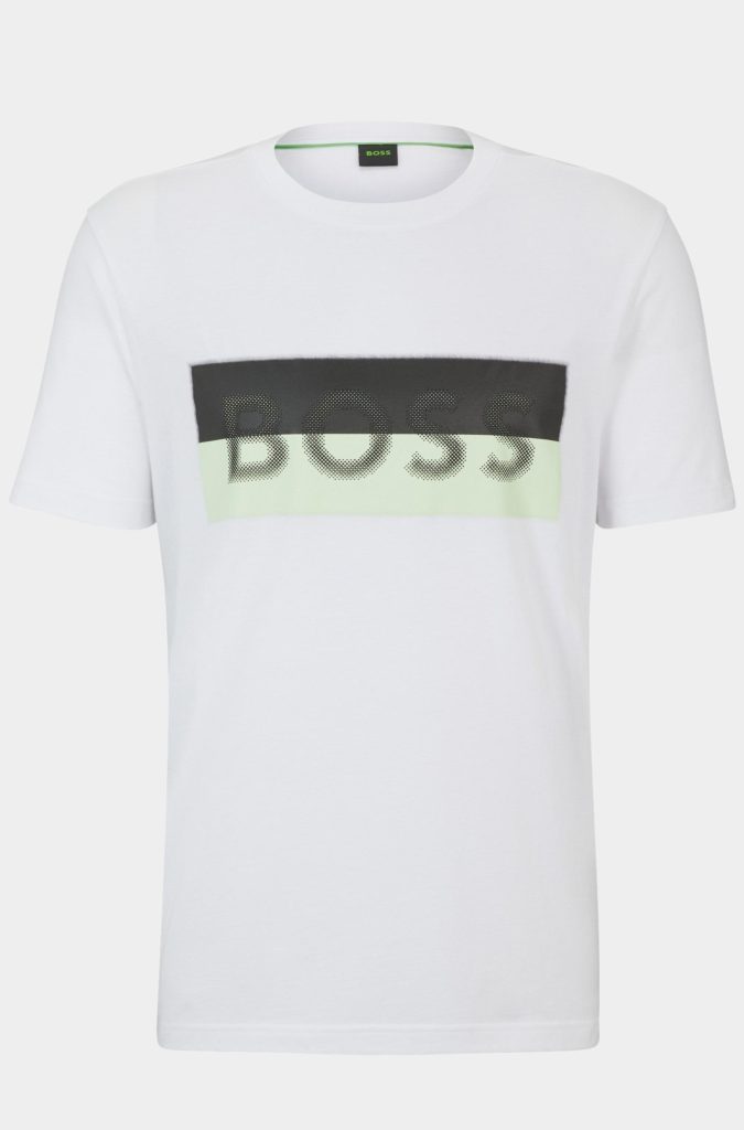 BOSS Green T-shirt korte mouw Wit Tee 9 10259046 01 50512998/100