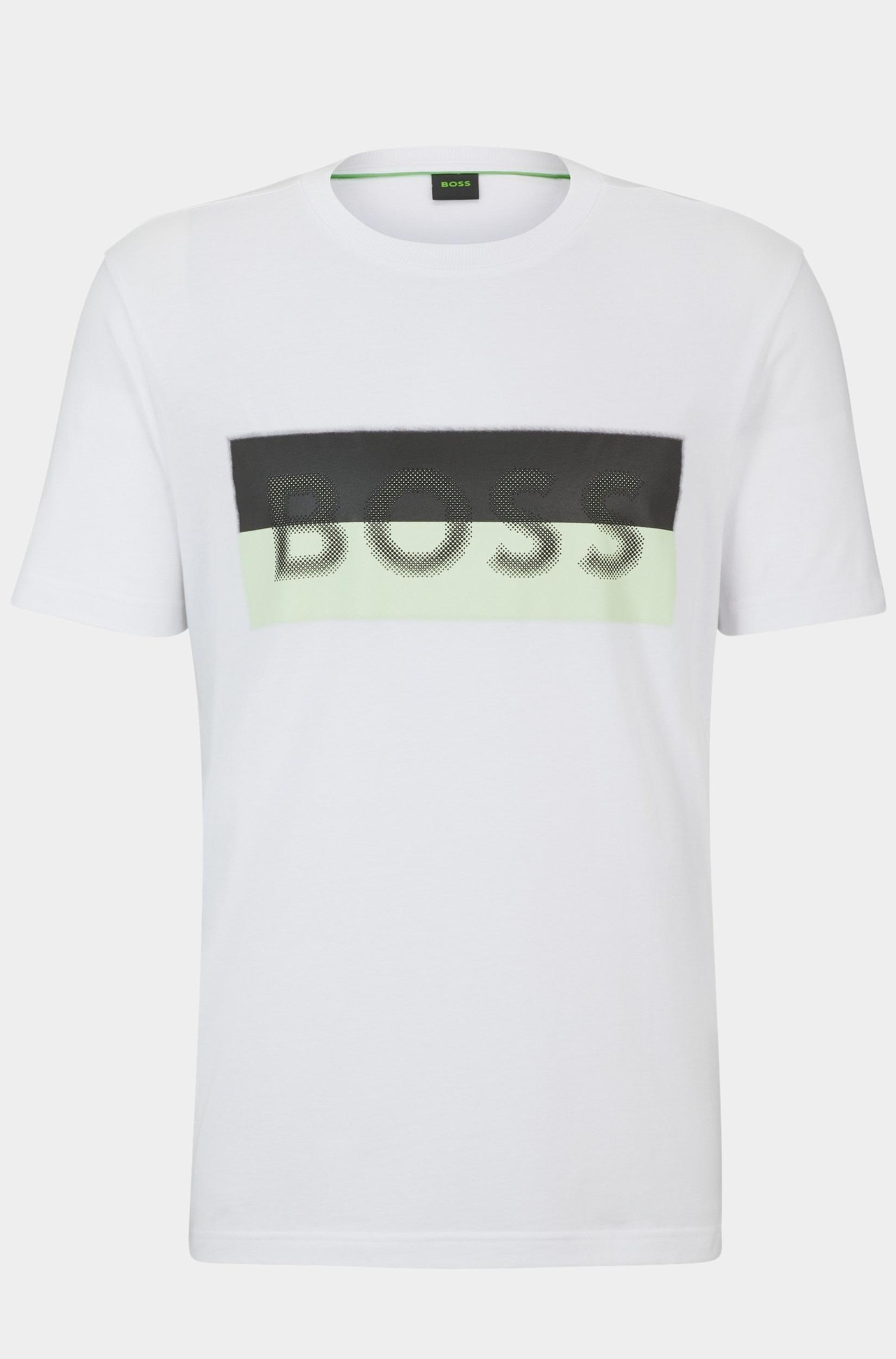 BOSS Green T-shirt korte mouw Wit Tee 9 10259046 01 50512998/100