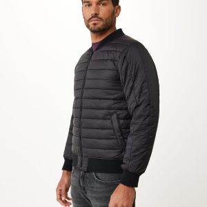 Nylon bomber Black