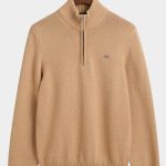 Gant Pullover Beige Casual Cotton Halfzip 8030170/296