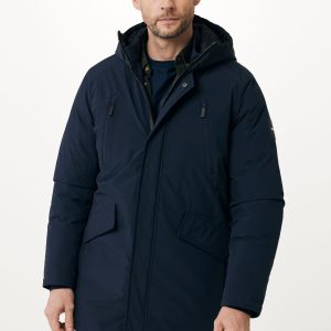 Gewatteerd Winterjas Met Capuchon Navy