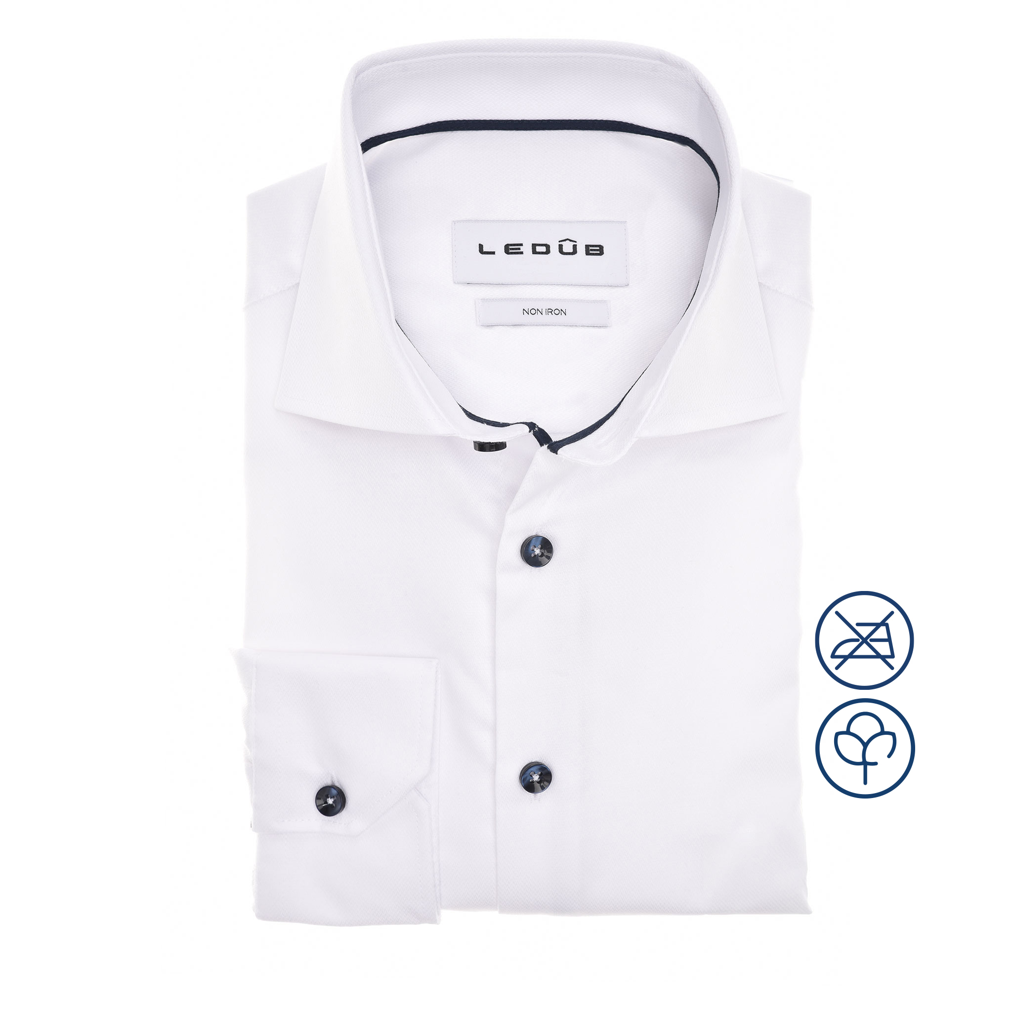 Ledub Business hemd lange mouw Wit LE24252 MFN 5 0142584/910-190-000