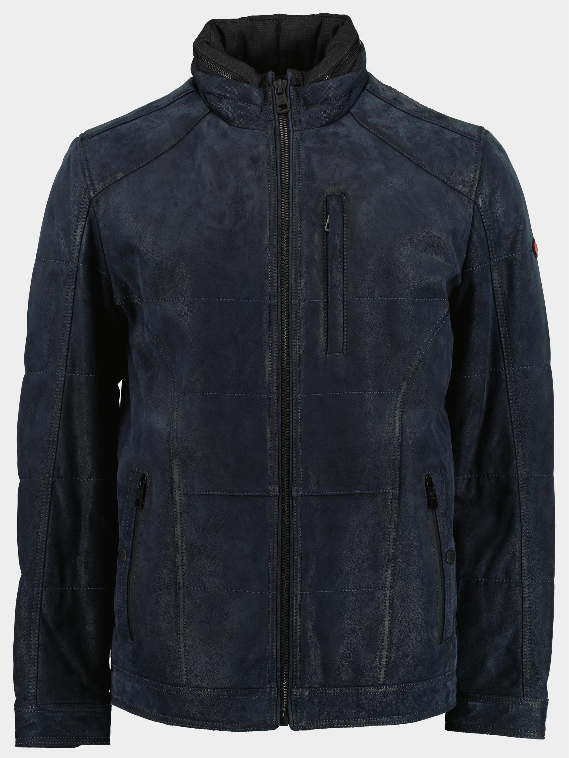 Donders 1860 Lederen Jack Blauw Leather Jacket 42752/799