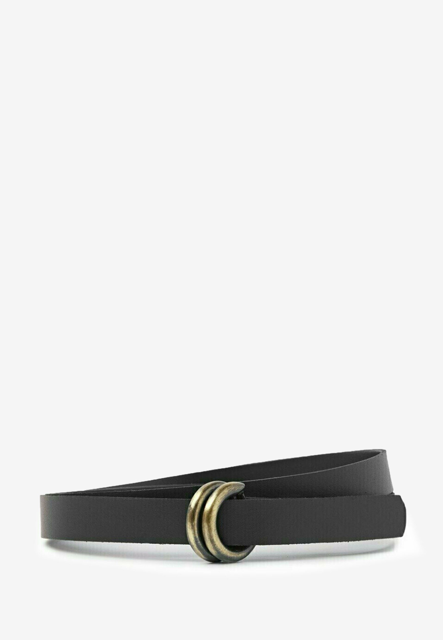 Leather belt Black