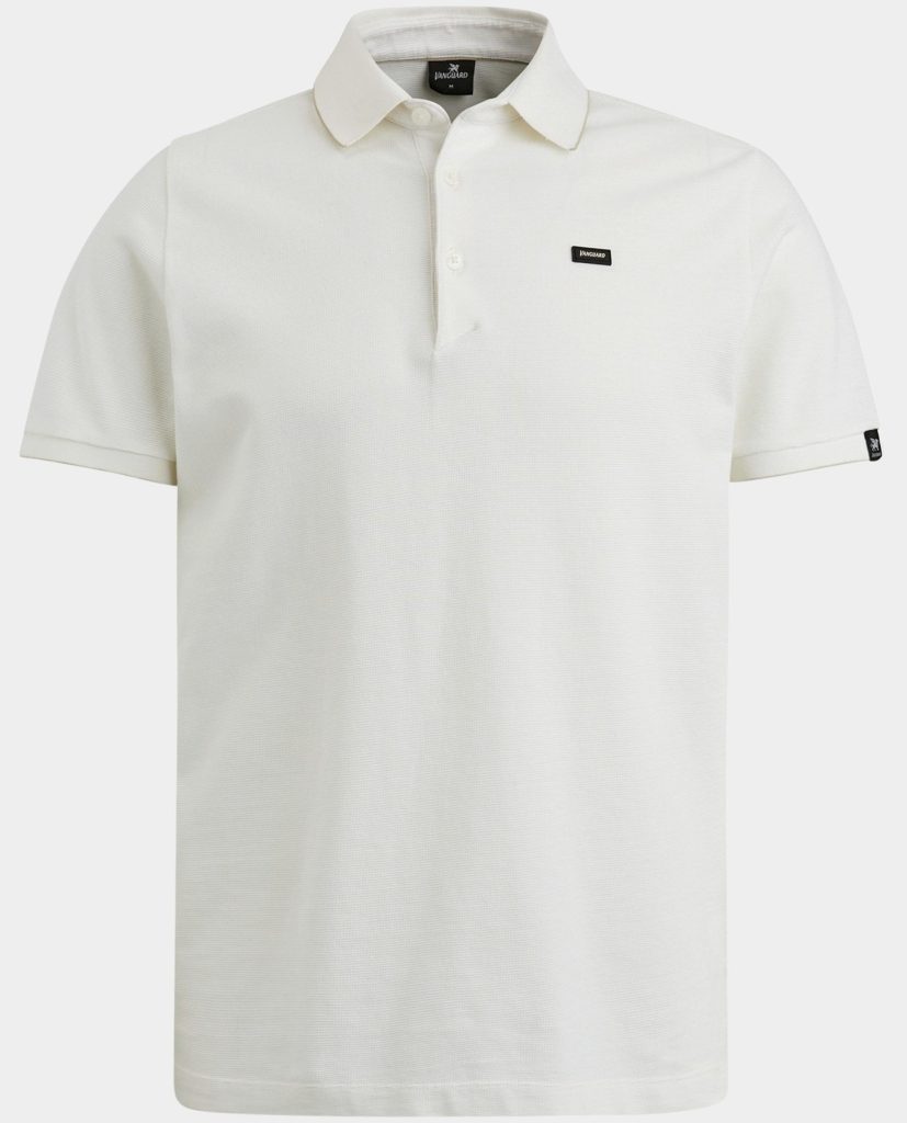 Vanguard Polo korte mouw Wit Short sleeve polo pique waffl VPSS2403828/7007