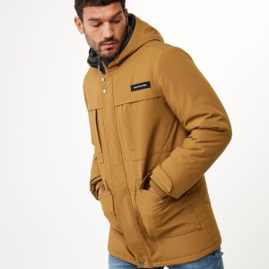 Hooded parka Golden Brown