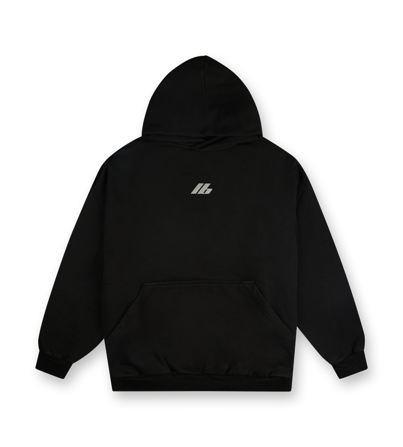 Large Fit Hoodie Faded Black - 3