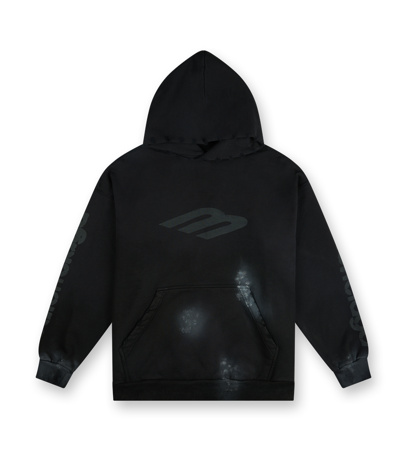 Faded Black Medium Fit Hoodie - M