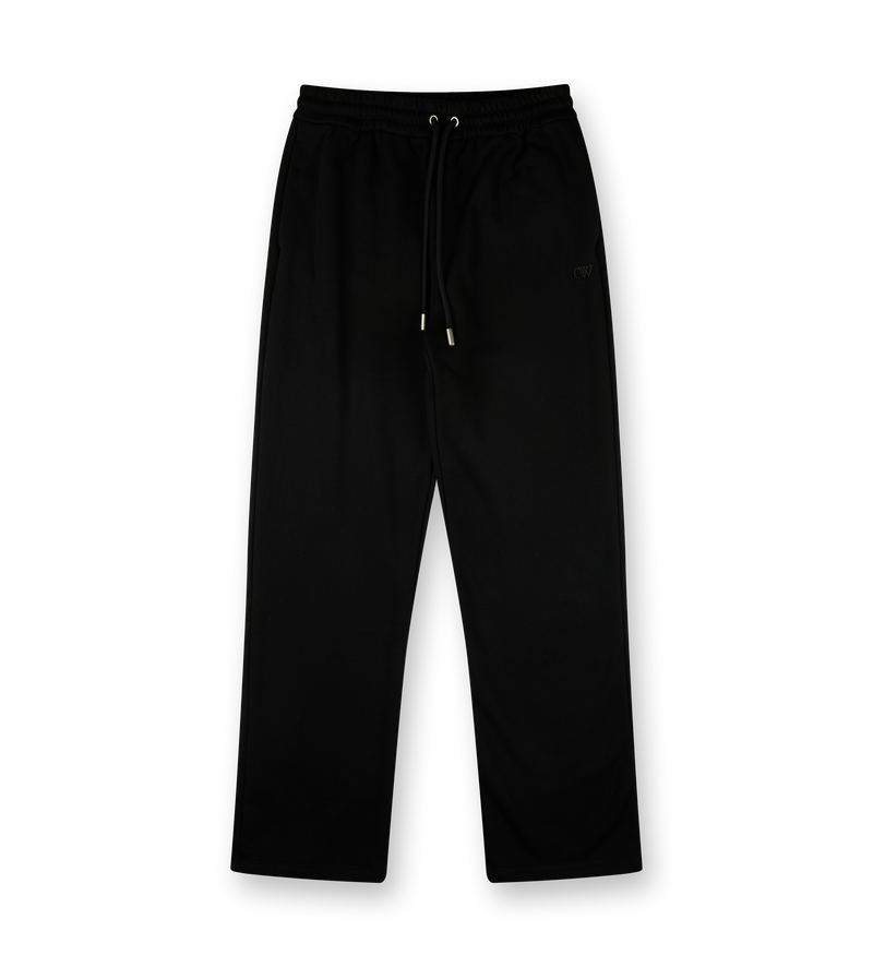 Monogram Embroidery Sweatpants Black - L