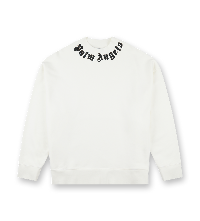 Neck Logo Crewneck Off White - XL