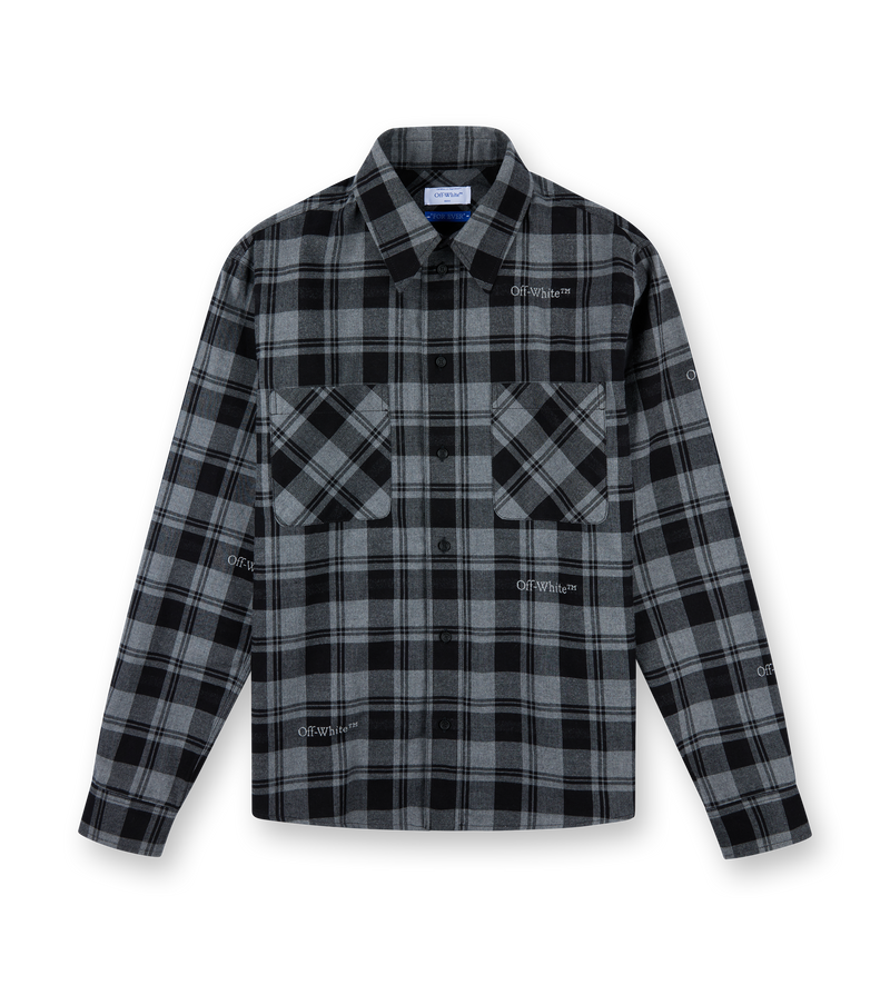 Check Flannel Dark Grey/black - L