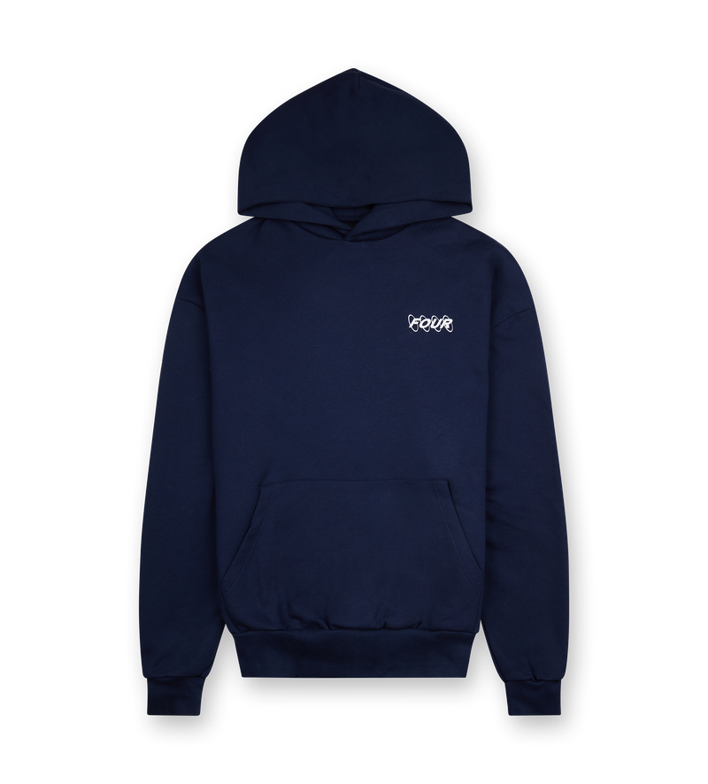 Circles Logo Hoodie Marine Blue - XXL