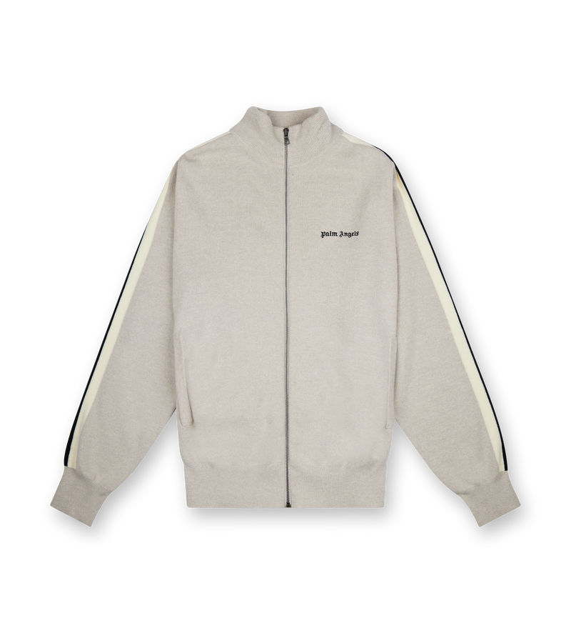 Classic Logo Knit Trackjacket Light Beige - XL