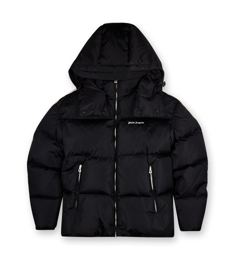 Hooded Track Down Jacket Black - S