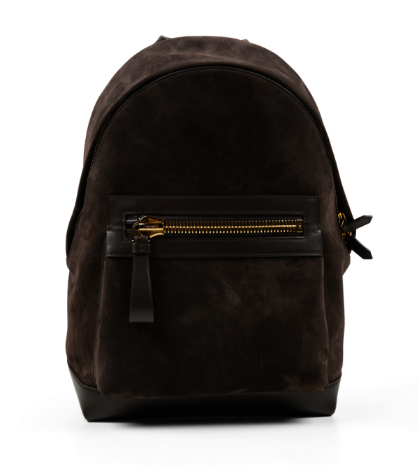 Suede Leather Backpack Ebony - O/S