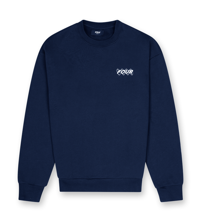 Circles Logo Crewneck Marine Blue - M