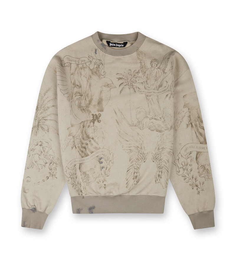 Pencil All Over Sweatshirt Off-white - S