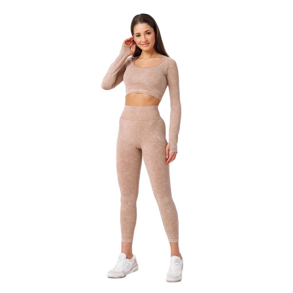 Carpatree Dames stone wash naadloze legging