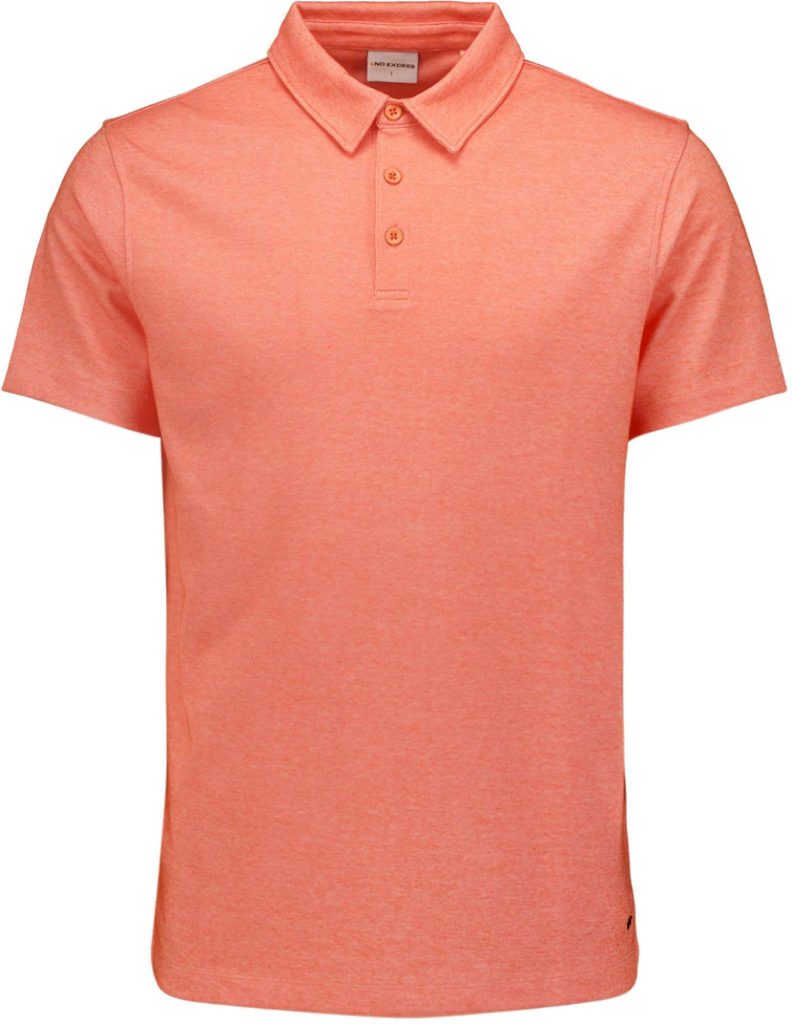 No Excess Polo korte mouw 2 coloured pique melon