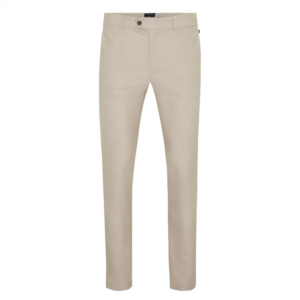 Tresanti Cassio i broek met klein patroon | taupe