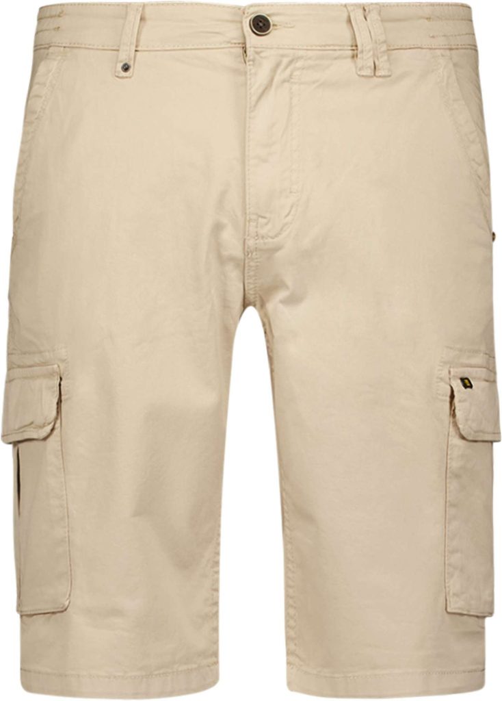 No Excess Korte broek cargo garment dyed + stone wash cement