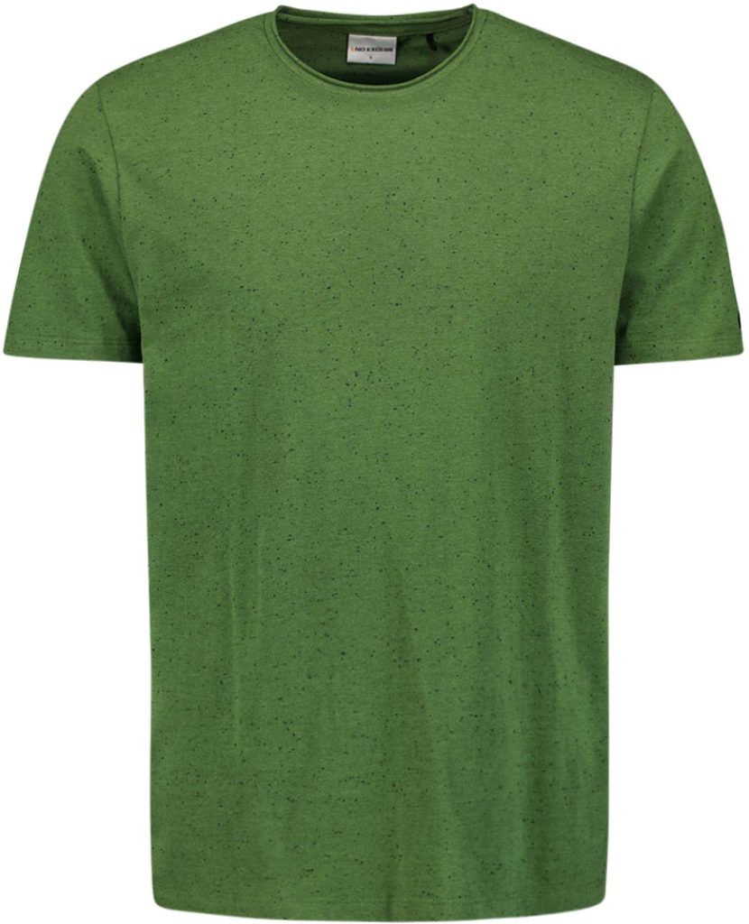 No Excess T-shirt korte mouw ronde hals melange green