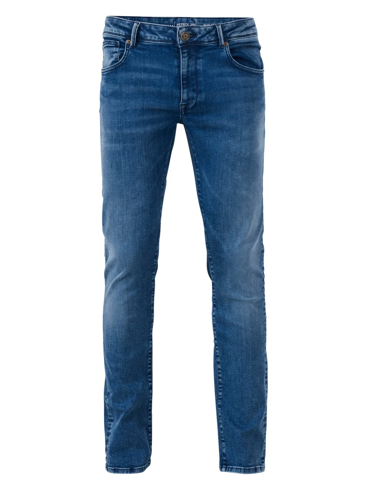 Petrol Industries Seaham heren slim-fit jeans 5867 blue faded