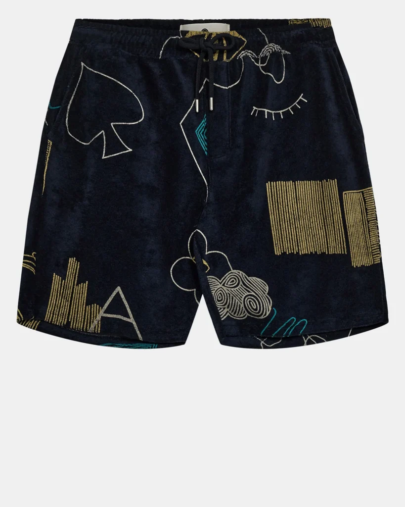 Anerkjendt Aklt jan frotte aop shorts 901599 sky captain