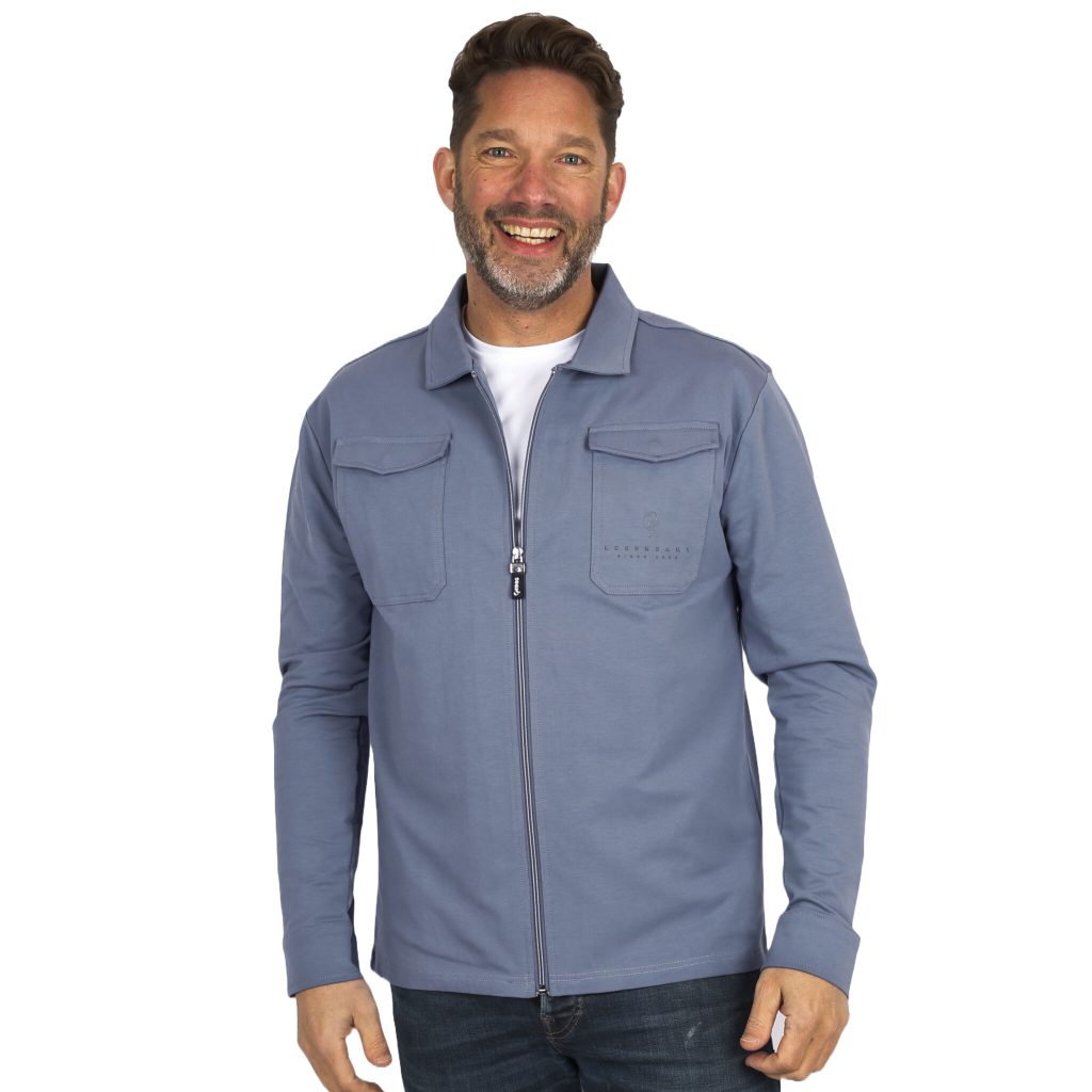 Q1905 Overshirt hattem steen-grijs