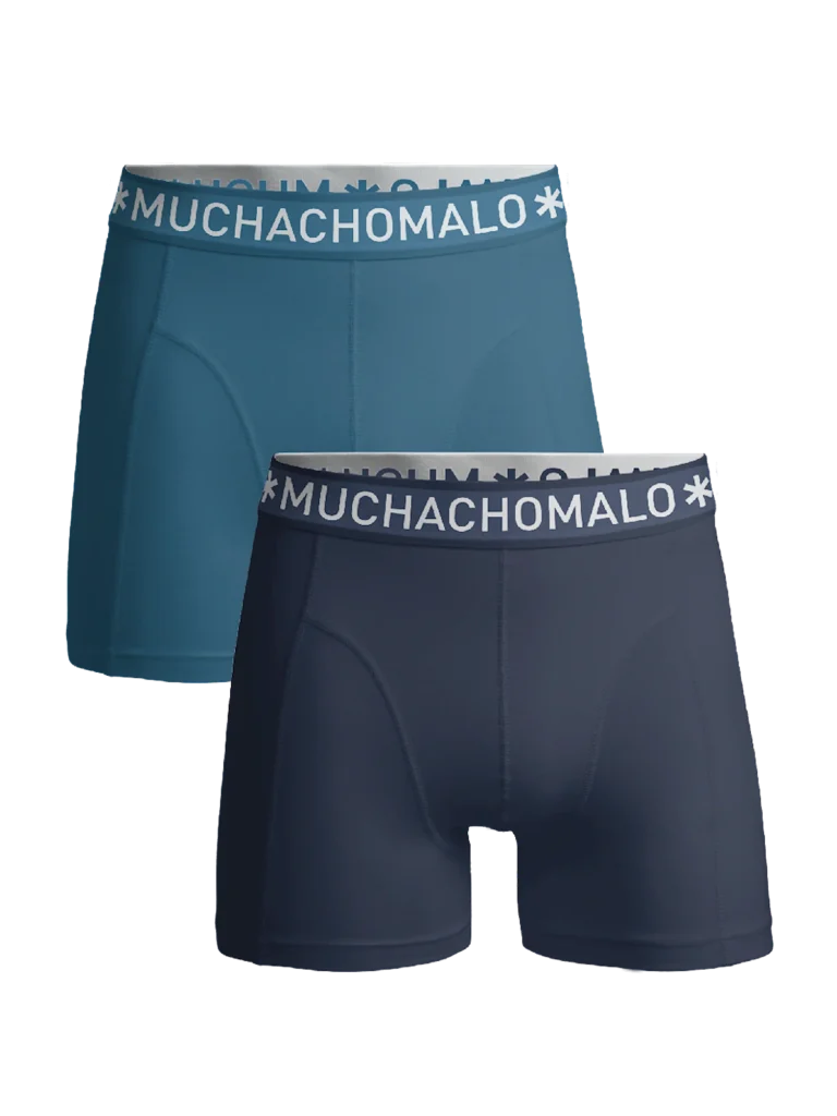 Muchachomalo Jongens 2-pack boxershorts effen