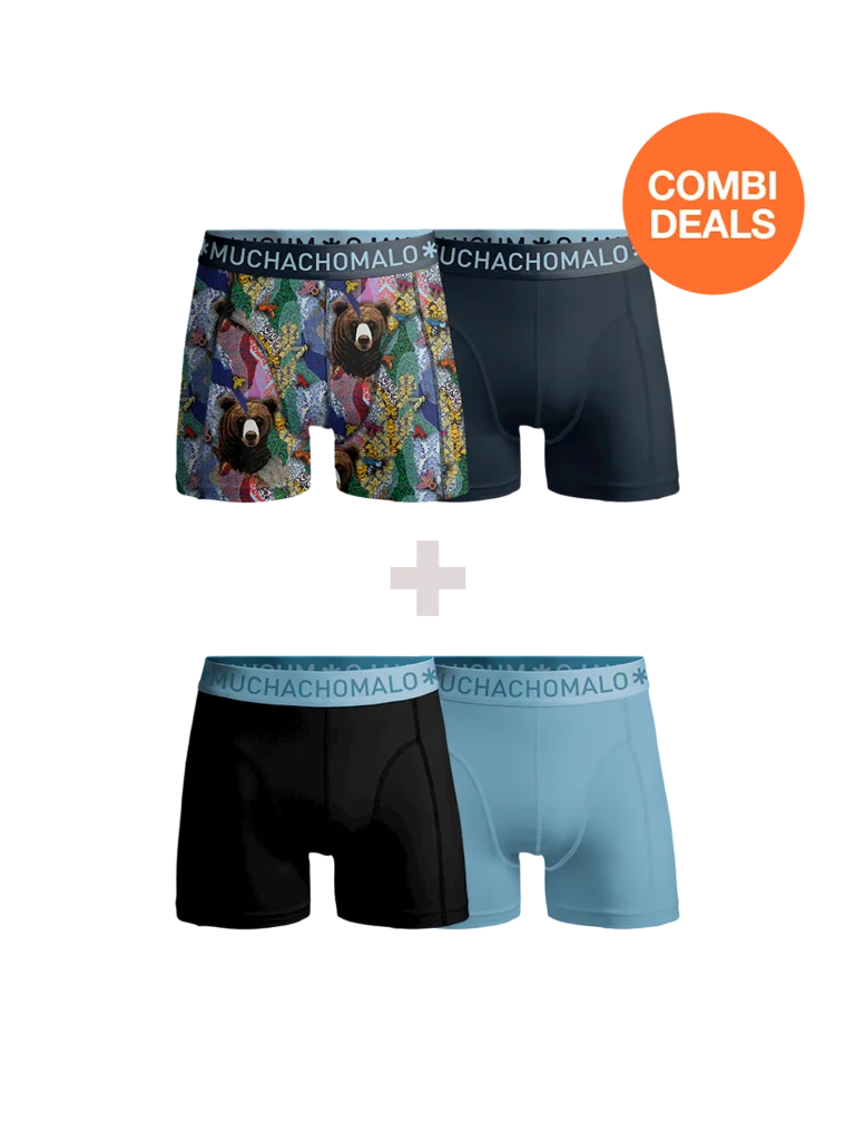 Muchachomalo Heren 2+2-pack boxershorts print