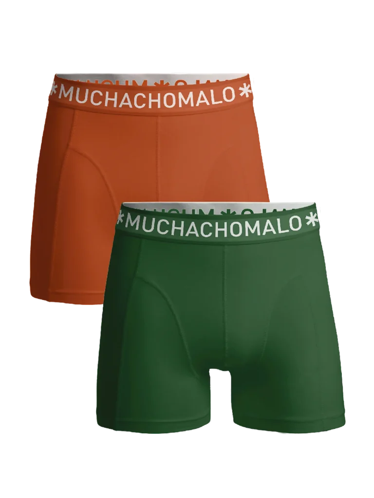 Muchachomalo Jongens 2-pack boxershorts effen