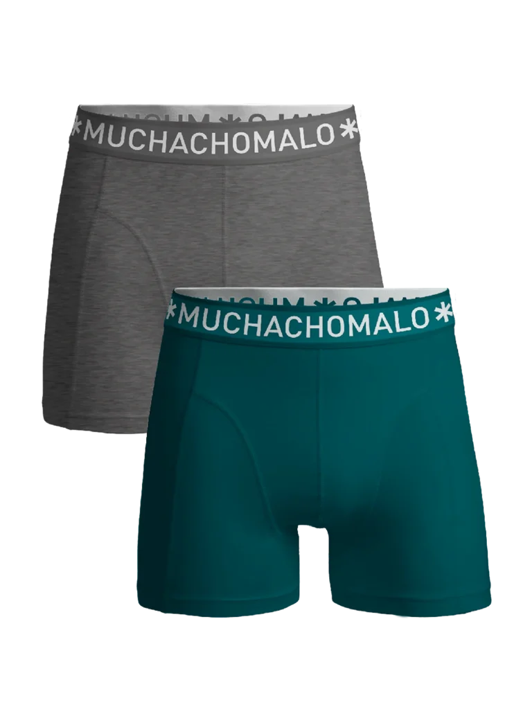 Muchachomalo Jongens 2-pack boxershorts effen