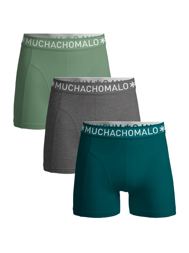 Muchachomalo Jongens 3-pack boxershorts effen