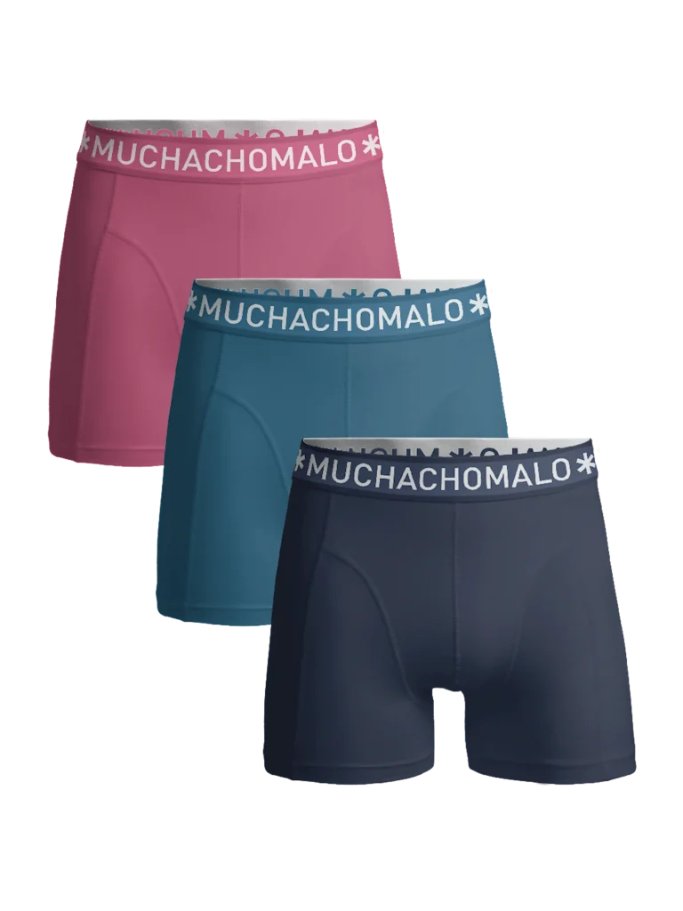 Muchachomalo Jongens 3-pack boxershorts effen