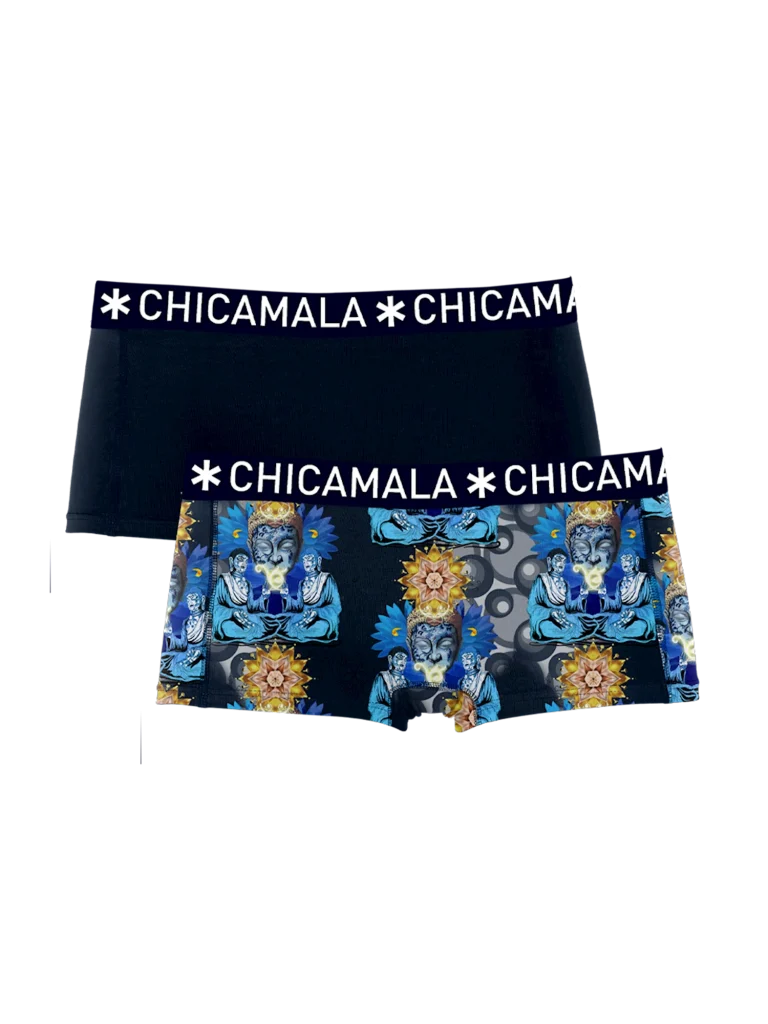 Muchachomalo Meisjes 2-pack boxershorts buddha