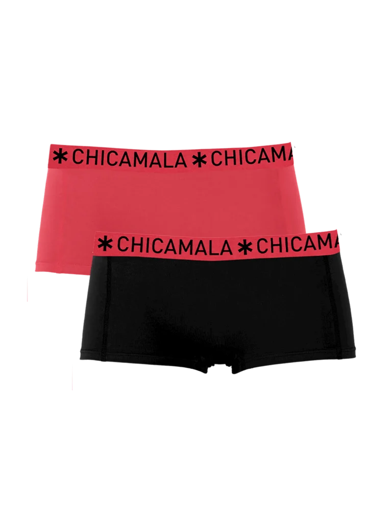 Muchachomalo Meisjes 2-pack boxershorts effen