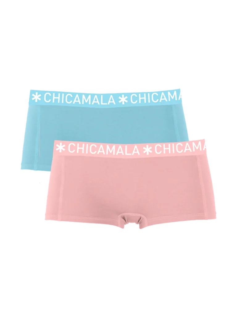 Muchachomalo Meisjes 2-pack boxershorts effen