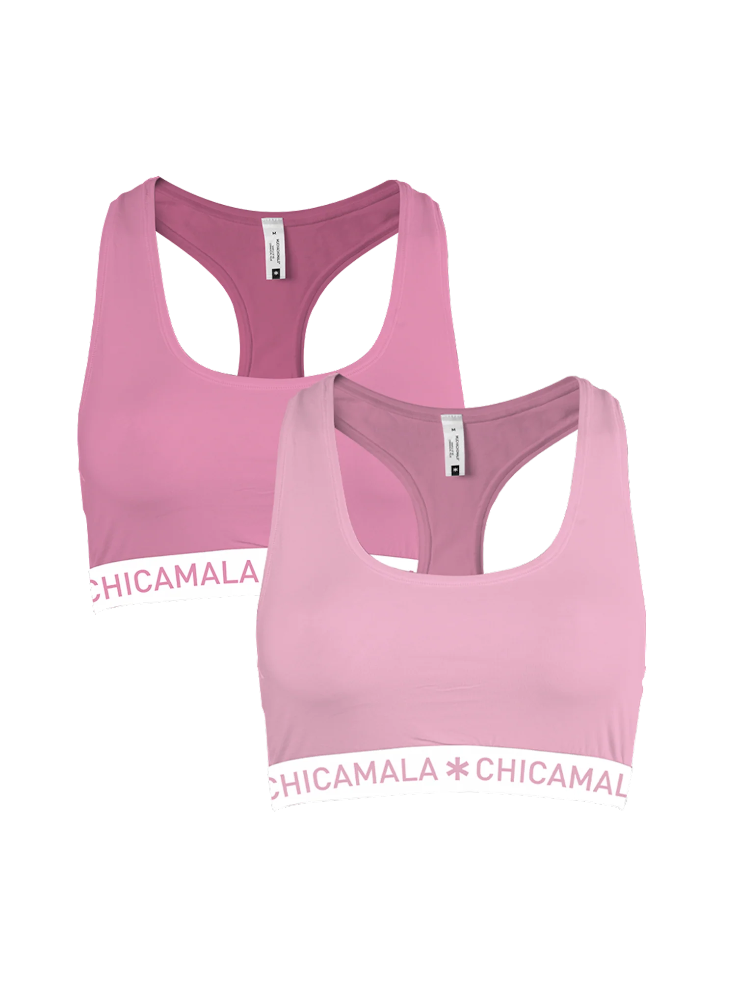 Muchachomalo Dames 2-pack racerback effen