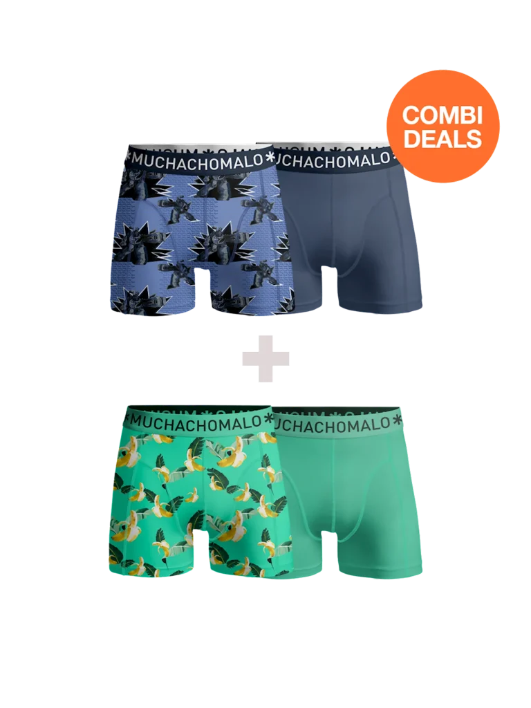 Muchachomalo Heren 2+2-pack boxershorts print