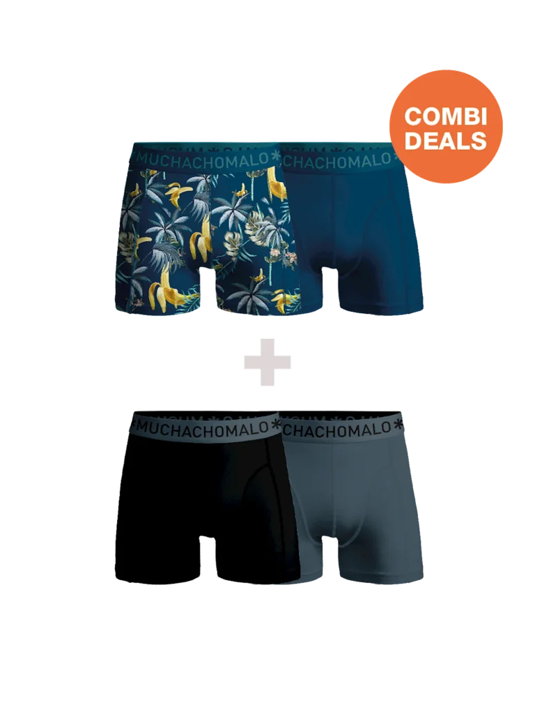 Muchachomalo Heren 2+2-pack boxershorts print