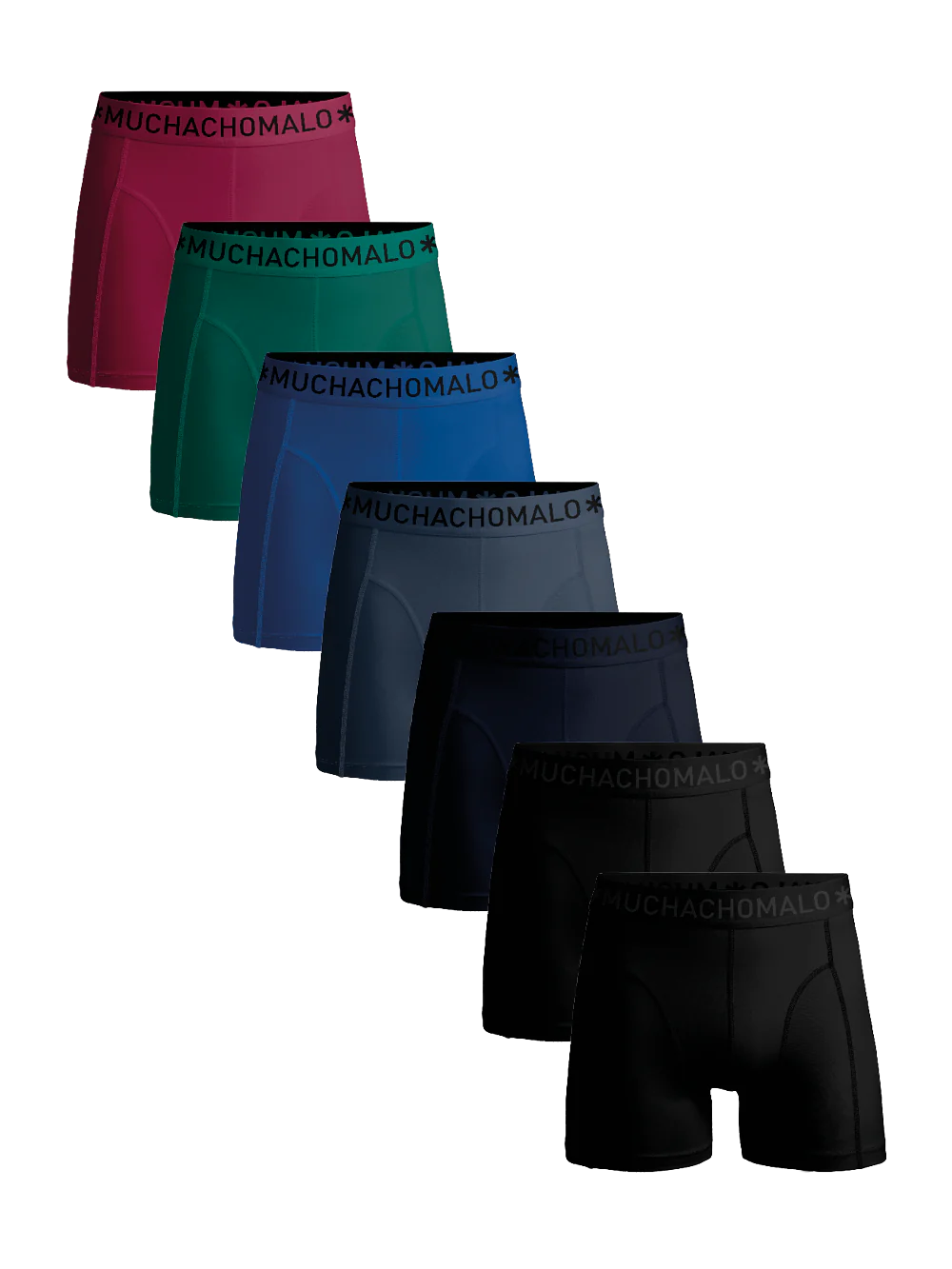 Muchachomalo Heren 7-pack boxershorts effen