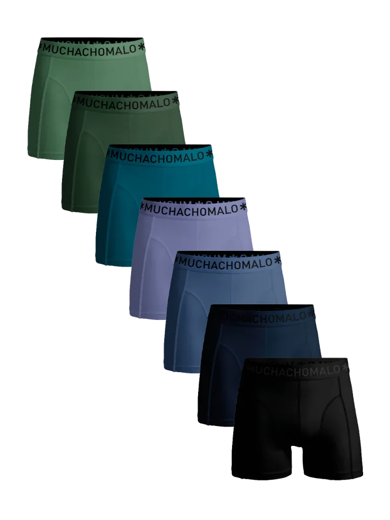 Muchachomalo Heren 7-pack boxershorts effen