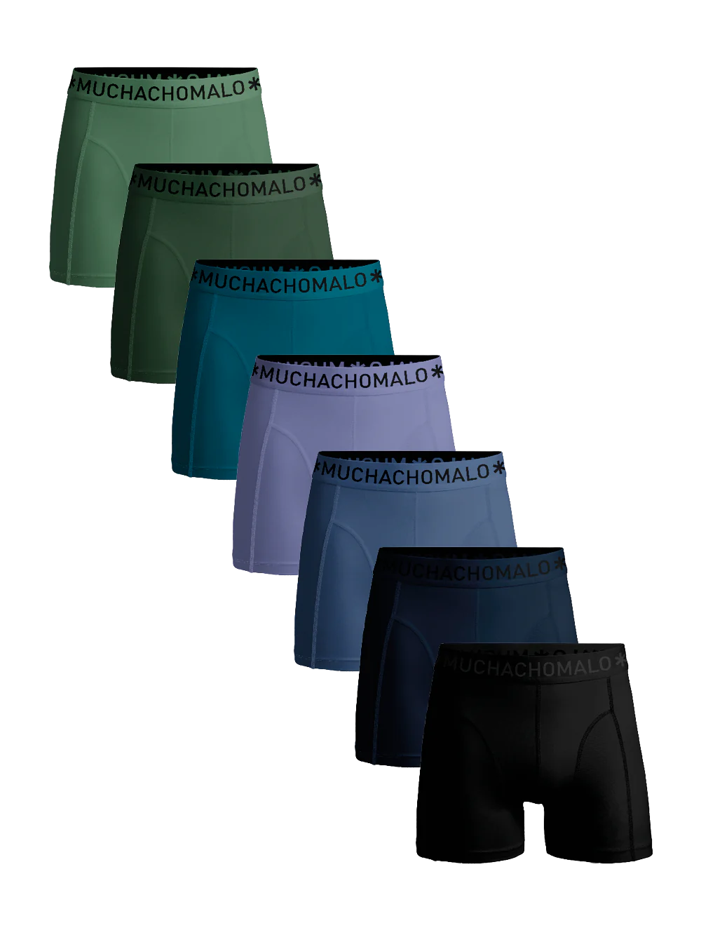 Muchachomalo Heren 7-pack boxershorts effen