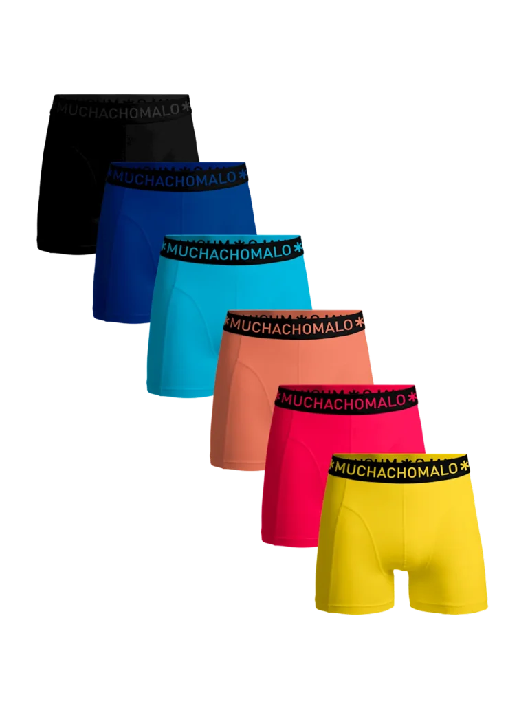 Muchachomalo Heren 6-pack boxershorts effen