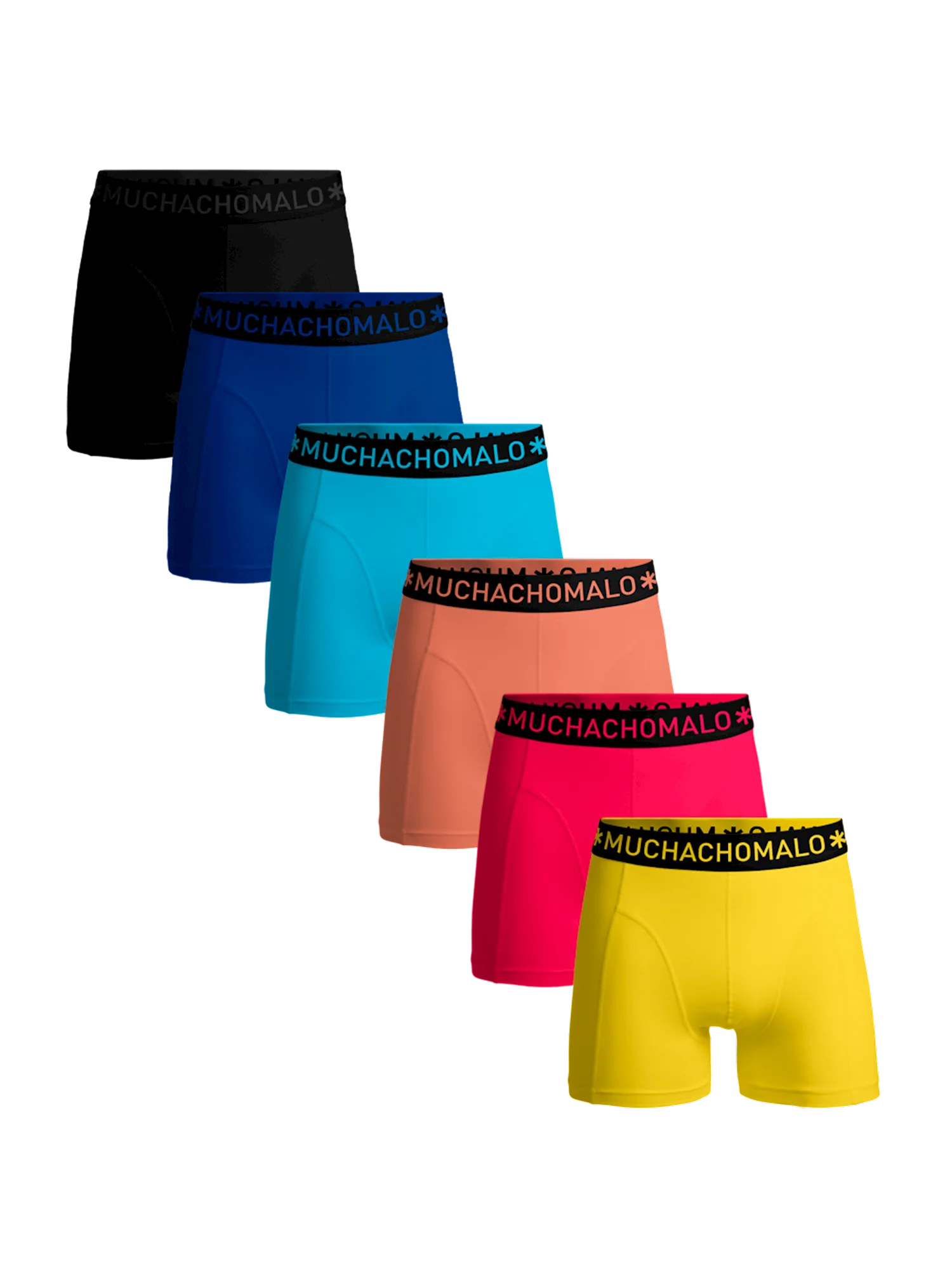 Muchachomalo Heren 6-pack boxershorts effen