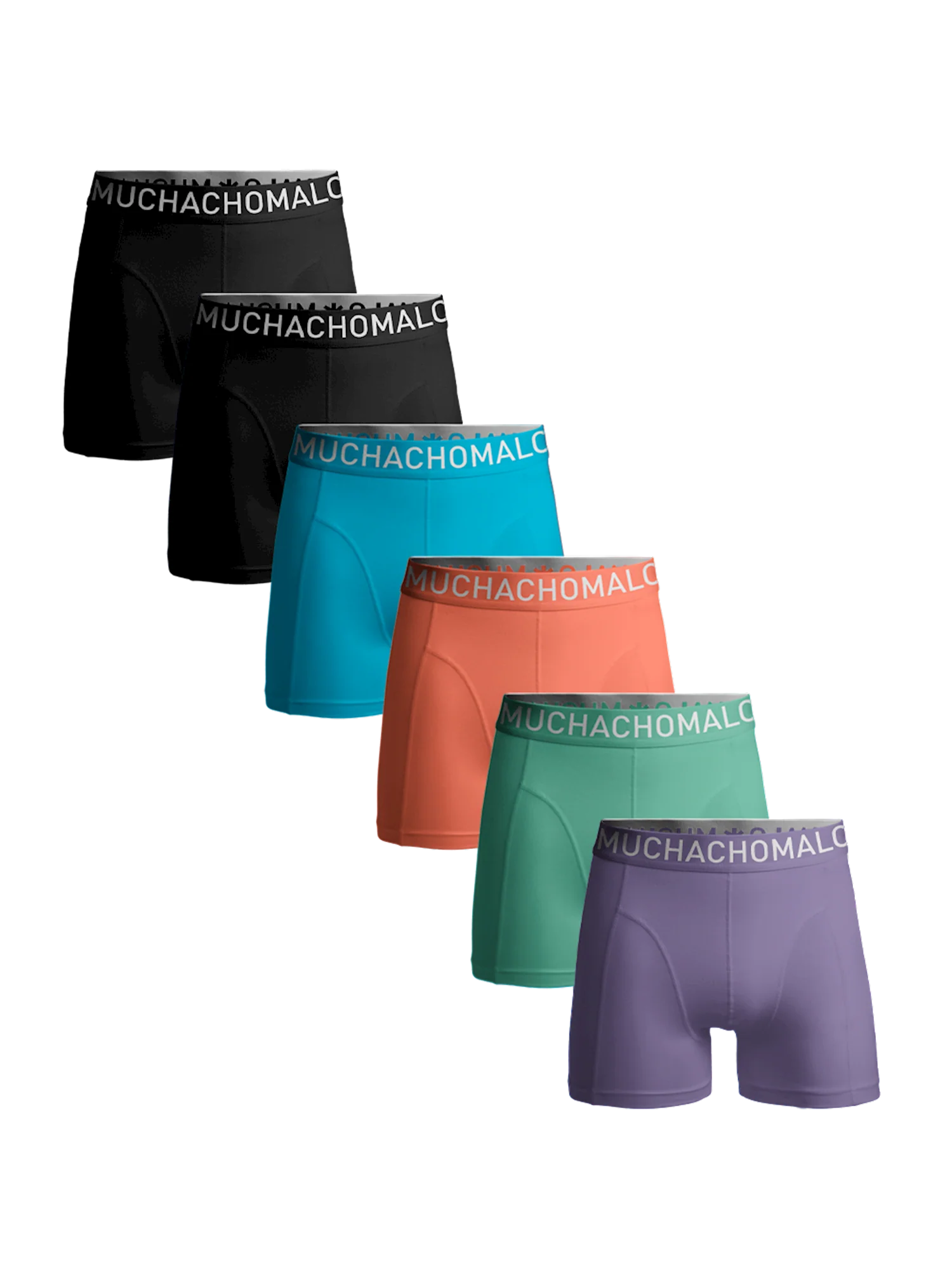 Muchachomalo Heren 6-pack boxershorts effen